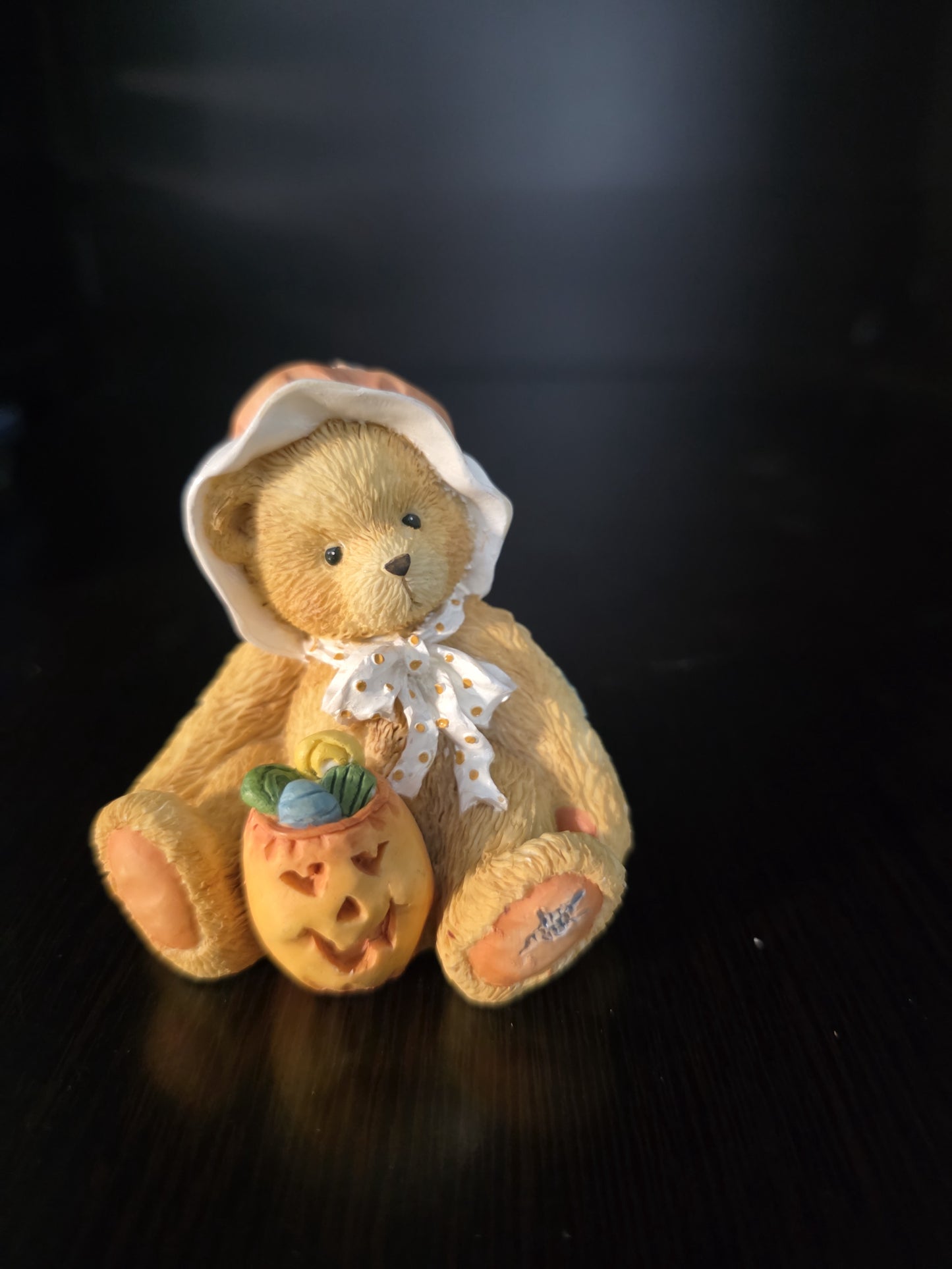 Cherished Teddies Connie Jack-o-lantern Figurine You're A Sweet Treat # 912794 pre owned