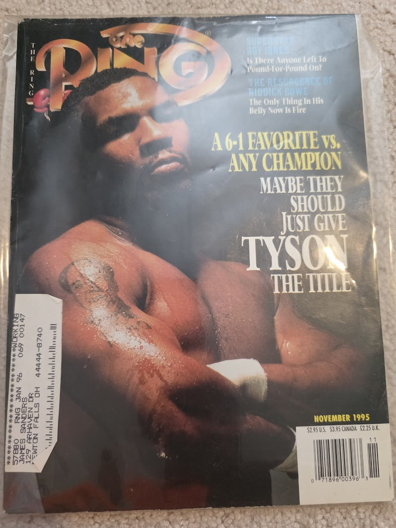 THE RING Boxing Magazine November 1995 Tyson