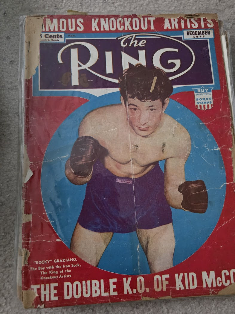 December 1945 The Ring Boxing Magazine – Rocky Graziano