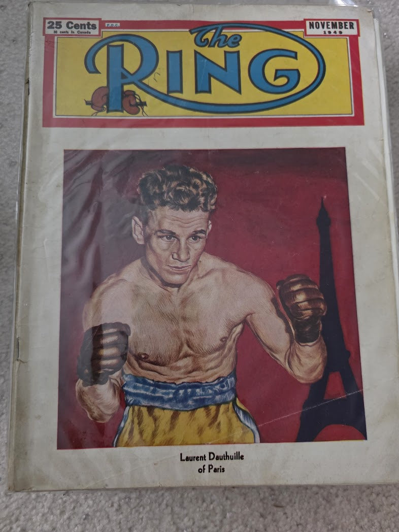NOVEMBER 1949 THE RING MAGAZINE! LAURENT DAUTHUILLE
