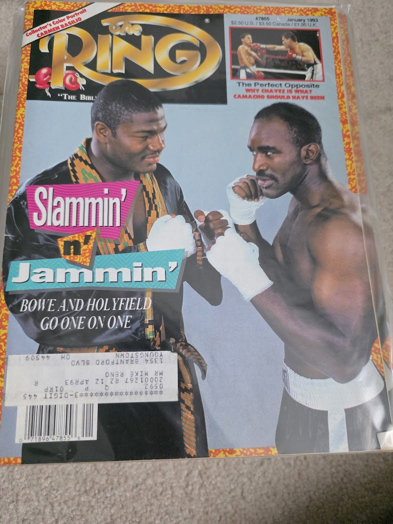 January 1993 The Ring Boxing Magazine – Bowe & Holyfield Cover