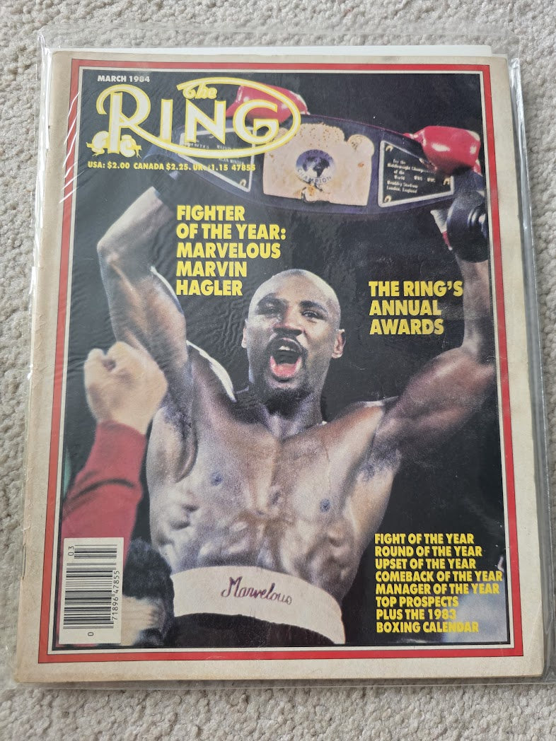 MARCH 1984 THE RING vintage boxing sports magazine