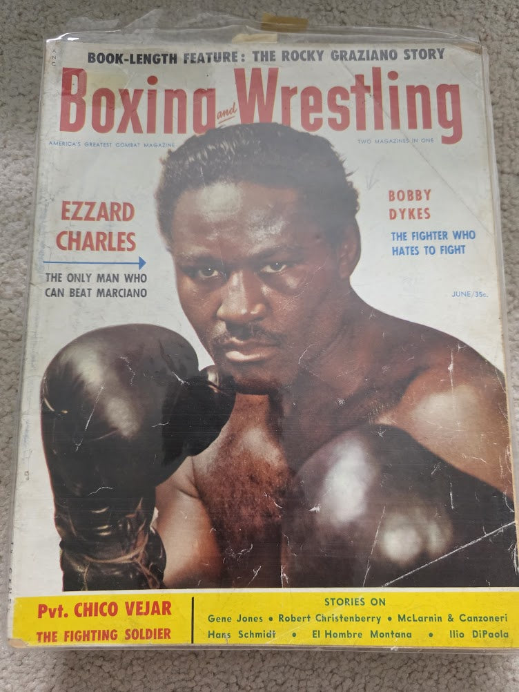 Boxing and Wrestling Magazine June 1954 Ezzard Charles