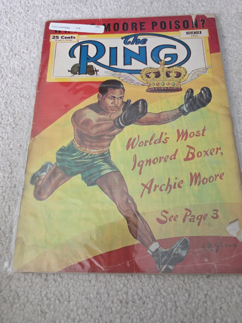 THE RING NOVEMBER 1952 ARCHIE MOORE