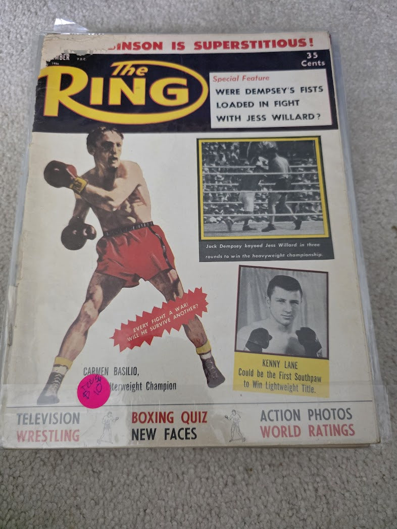 1956 DECEMBER THE RING MAGAZINE - CARMEN BASILIO 2