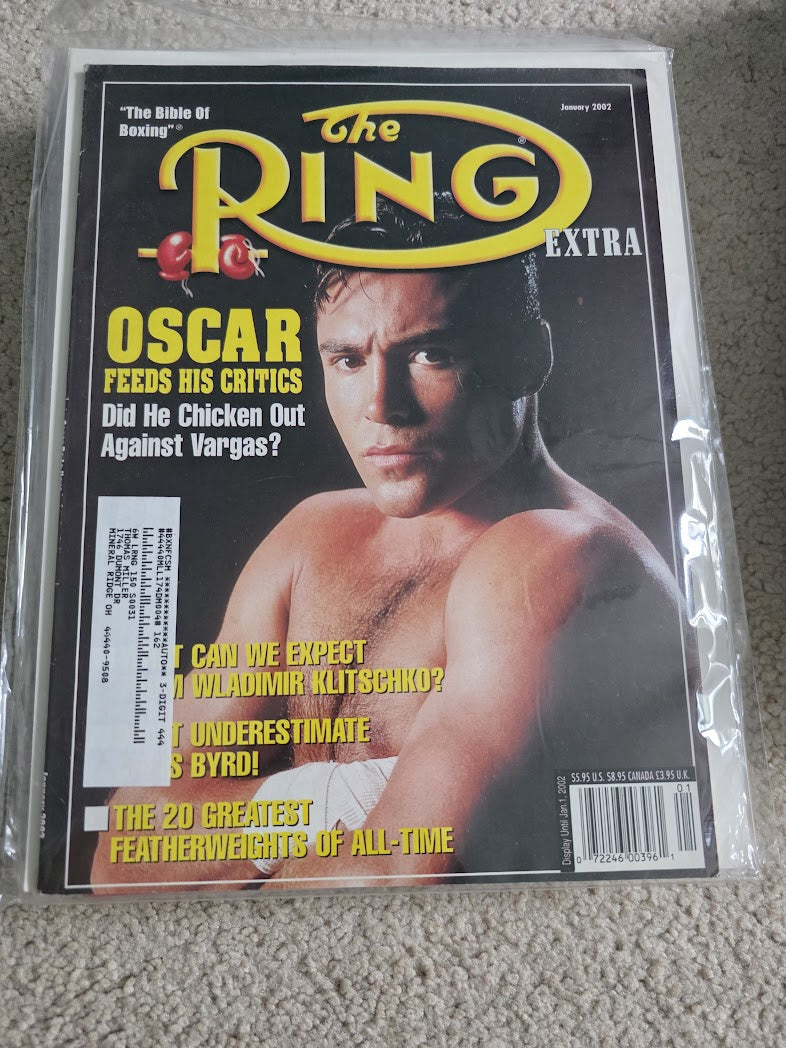THE RING Extra Boxing magazine January 2002 Oscar De La HOYA