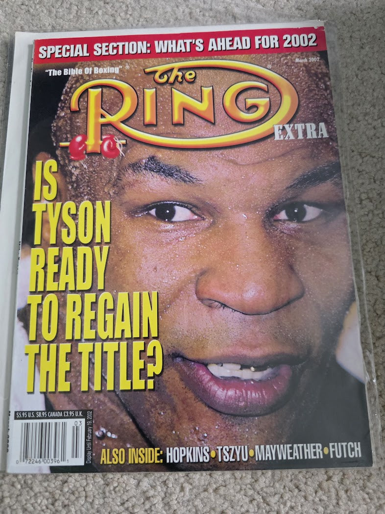 MARCH 2002 THE RING vintage boxing sports magazine - MIKE TYSON