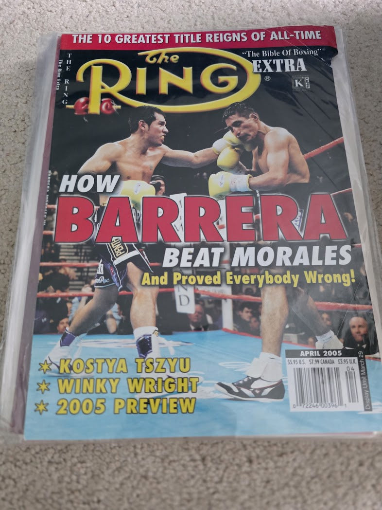 THE RING Extra Boxing magazine 2005 Martini Barrera ERIK Morales