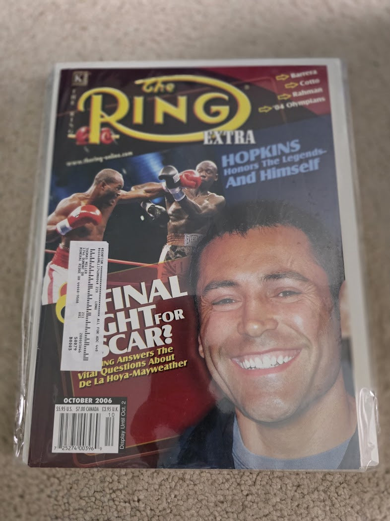 The Ring October 2006 Magazine Oscar De La Hoya