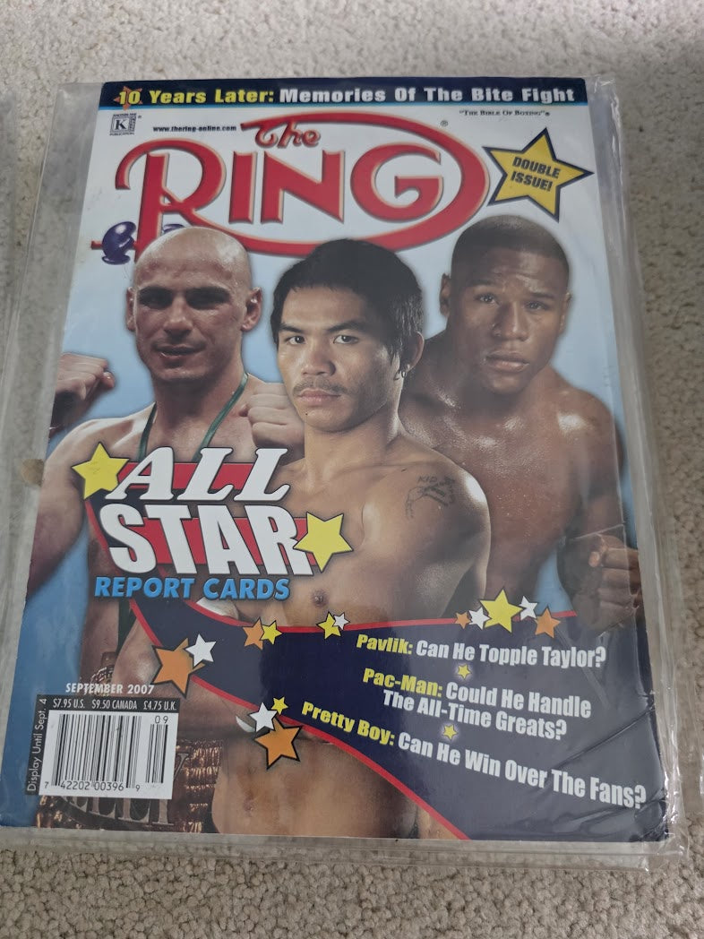 The Ring magazine boxing Sept 2007 PAVLIK PAC-MAN PRETTY BOY