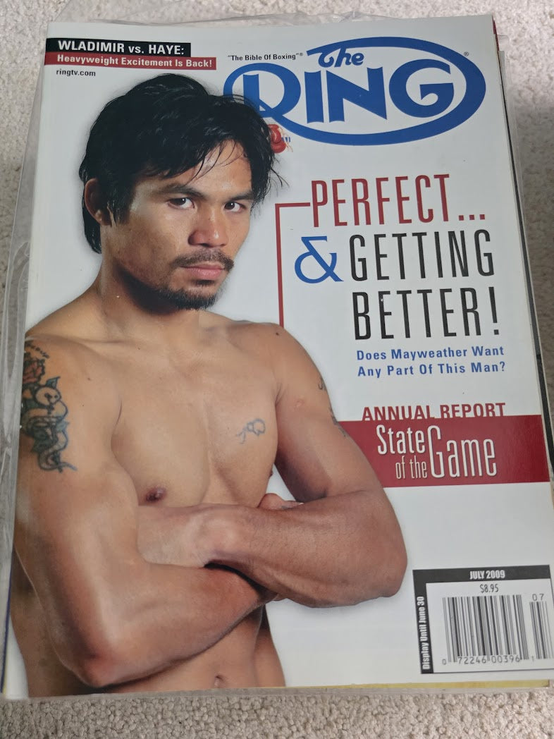 THE RING MAGAZINE MANNY PACQUIAO COVER JULY 2009