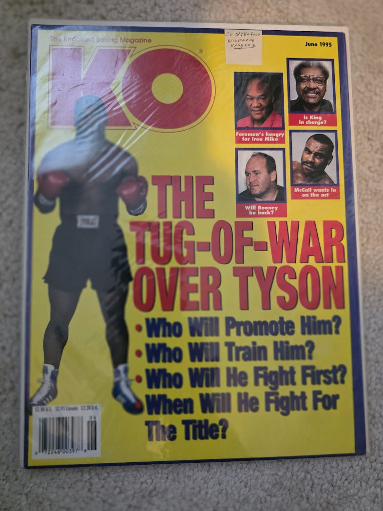 KO MAGAZINE MIKE TYSON BOXING HOFer COVER JUNE 1995