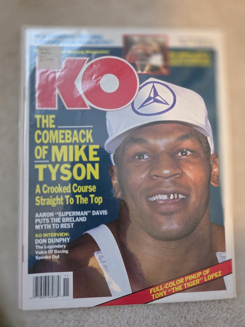 1990 November KO Knockout Boxing Magazine Mike Tyson