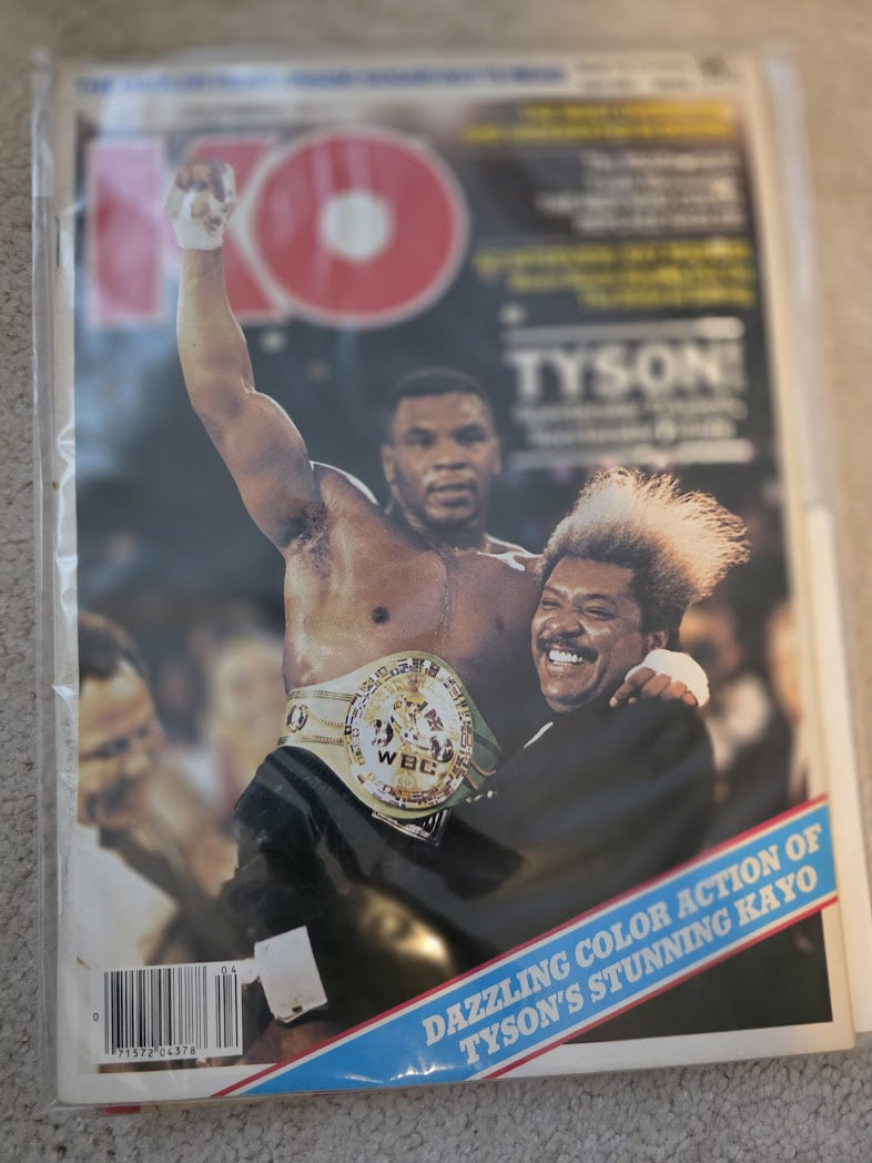 KO Boxing Magazine April 1987 Mike Tyson Cover