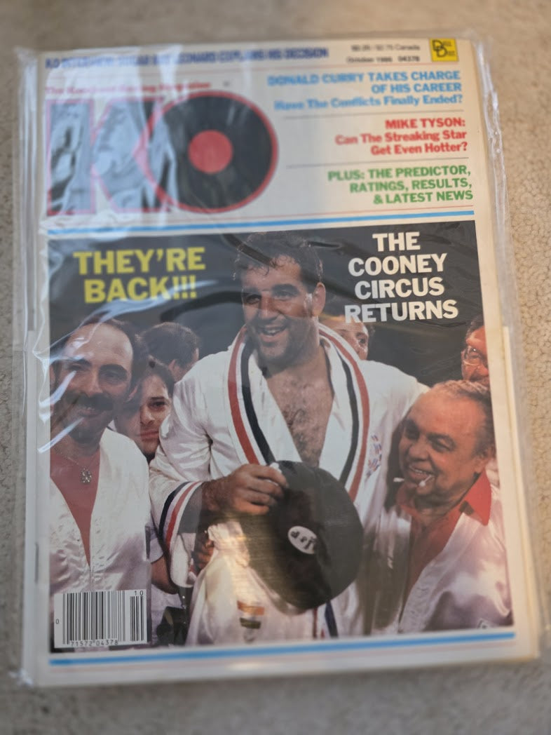 KO Boxing Magazine October 1986 Gerry "Circus" Cooney