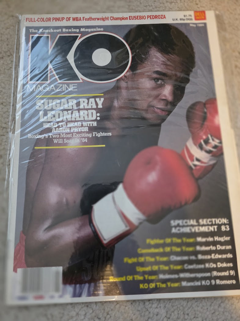 KO MAGAZINE SUGAR RAY LEONARD COVER MAY 1984