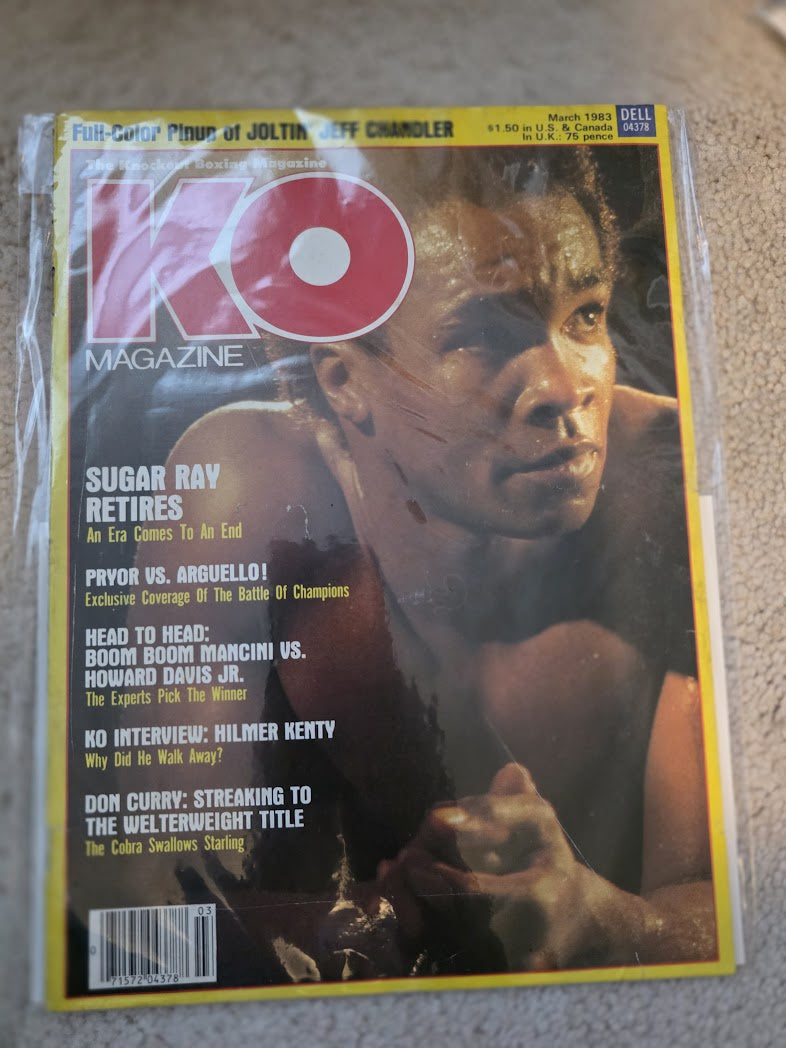 KO Boxing Magazine March 1983 Sugar Ray Leonard