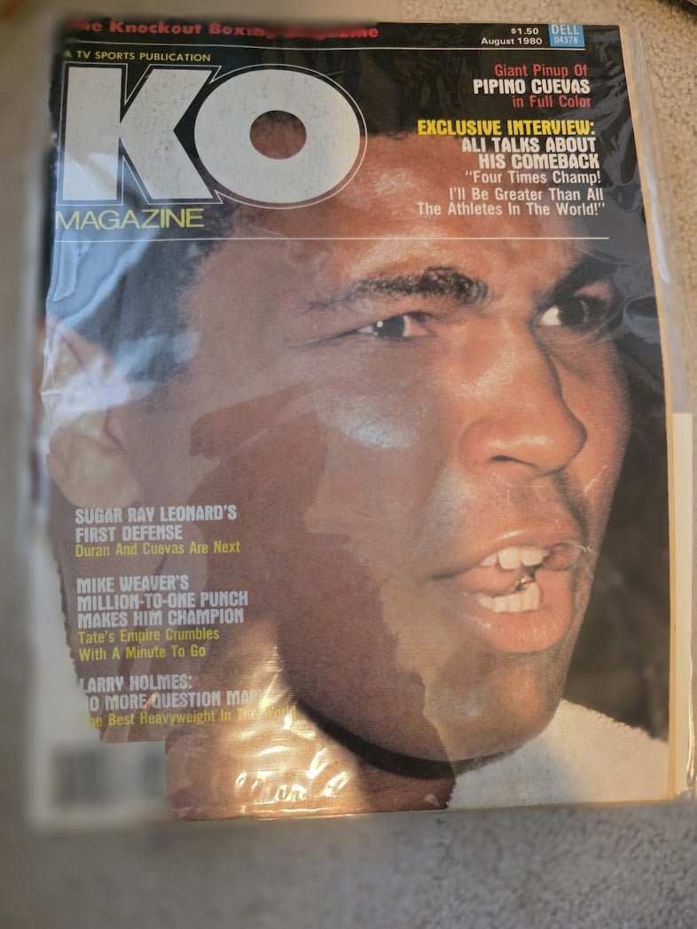 1980 August Issue of KO Magazine With MUHAMMAD ALI