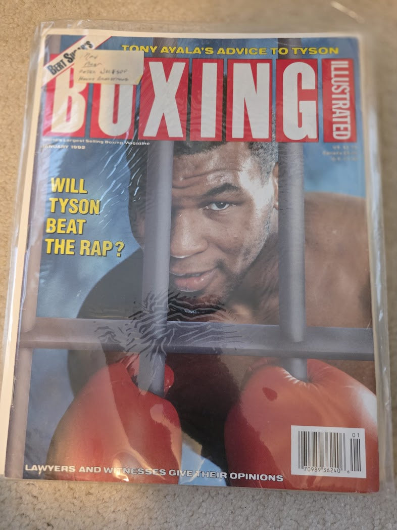 Boxing Illustrated January 1992 Will Tyson Beat The Rap