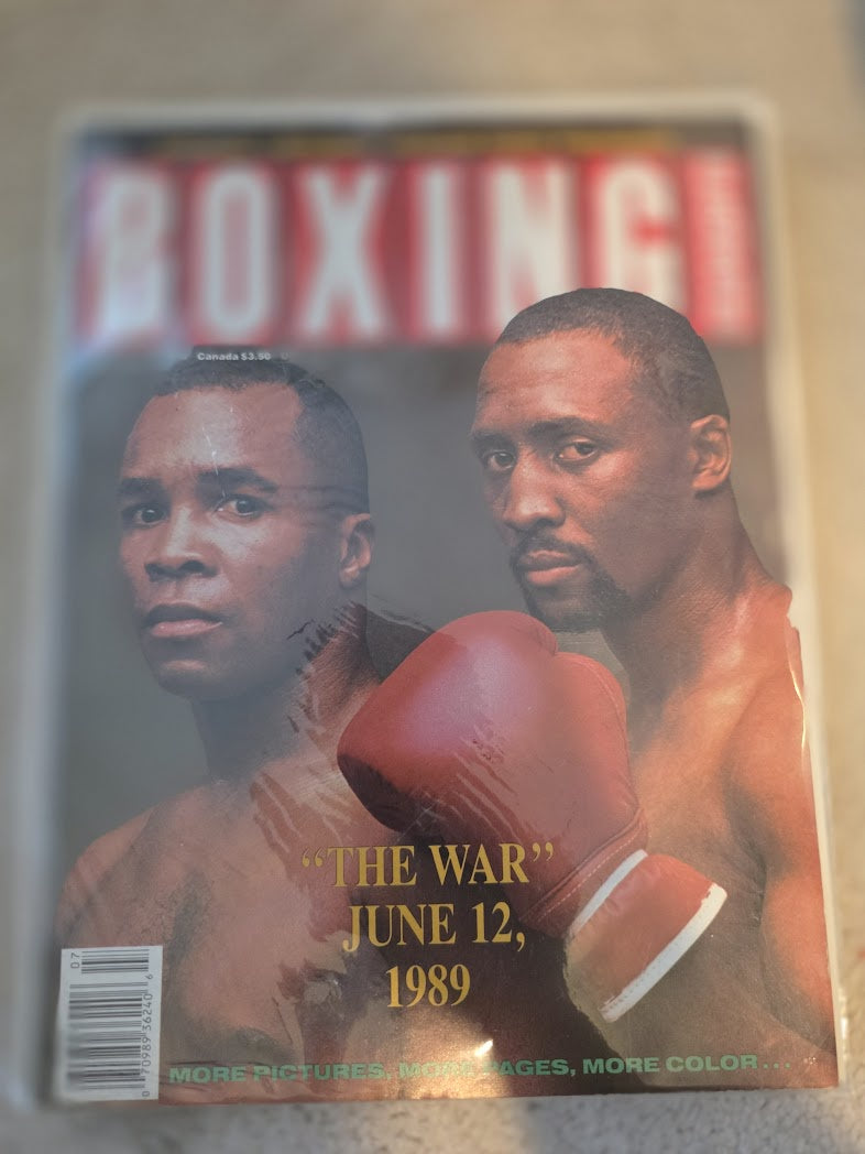 July 1989 SUGAR RAY LEONARD THOMAS HEARNS Boxing Illustrated Magazine