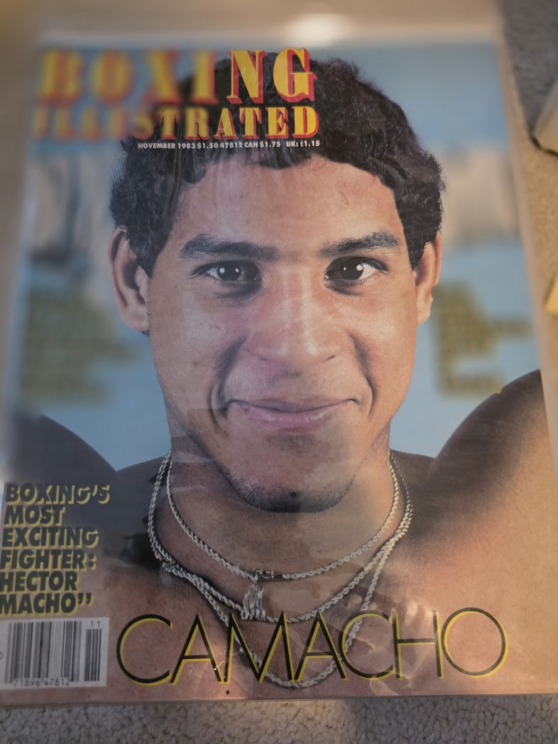 boxing illustrated magazine november 1983 CAMACHO
