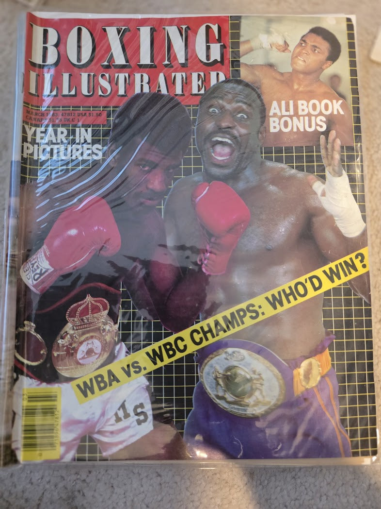 BOXING ILLUSTRATED March 1983 WBA vs. WBC Champs; Muhammad Ali Book Bonus