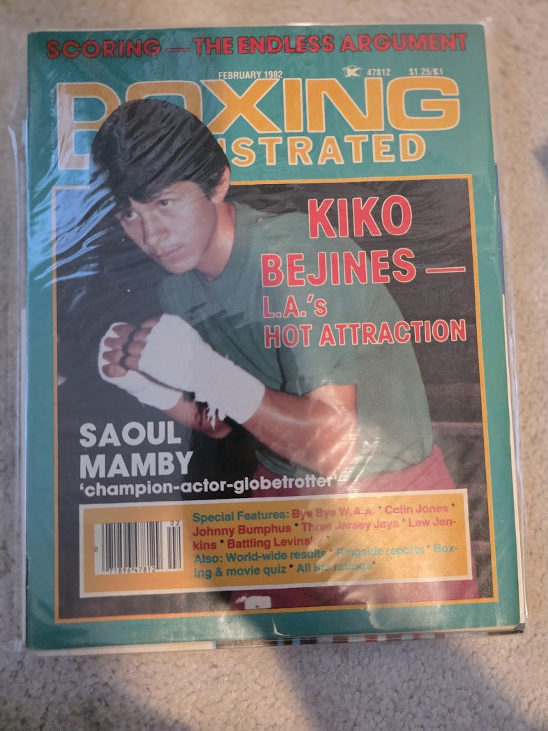 Boxing Illustrated February 1982 Kiko Bejines Magazine