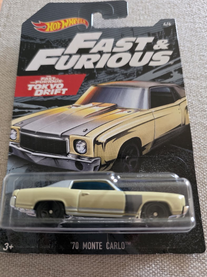 Hot Wheels 1970 Chevrolet Monte Carlo Fast & Furious 1:64 Diecast Car