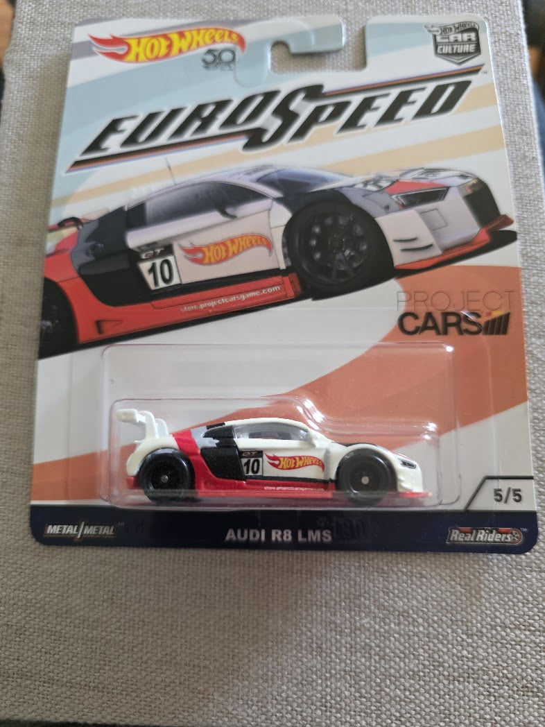 Hot Wheels Car Culture Audi R8 LMS 5/5 Euro Speed 50th Anniversary - Real Riders1