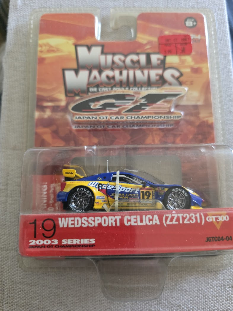 2004 Action Muscle Machines 1:64 Japan GT Car Wedssport Celica Diecast JGTC NIB