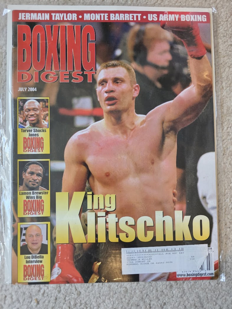 Boxing Digest Magazine July 2004 KING KLITSCHKO Cover