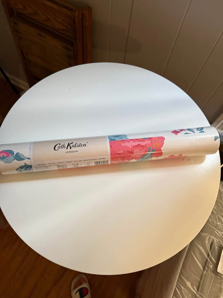 Cath Kidston London Wallpaper Archive Rose Blue & Pink 56 sq ft