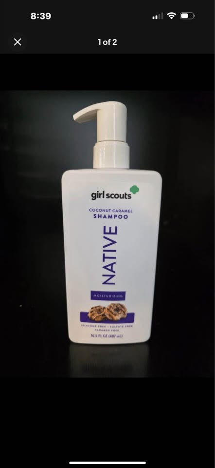 Native Girl Scouts Coconut Caramel Shampoo-Huge Lot 20 Pieces