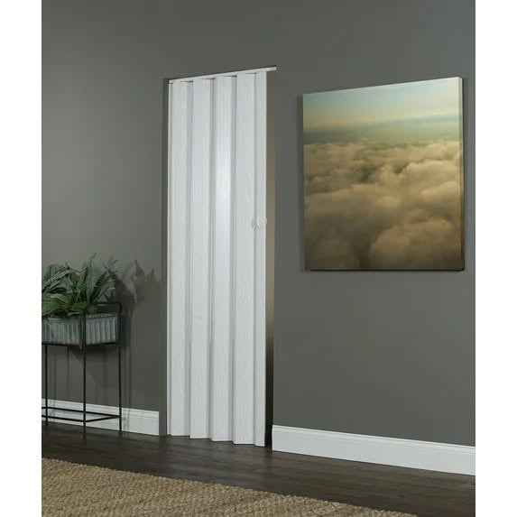 Homestyle Echo Acccordion Folding Door White Ash 36"x80"