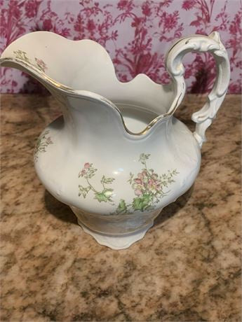 Antique 1940s Paul Revere Pottery Boston Bright MA Wash Stand Pitcher