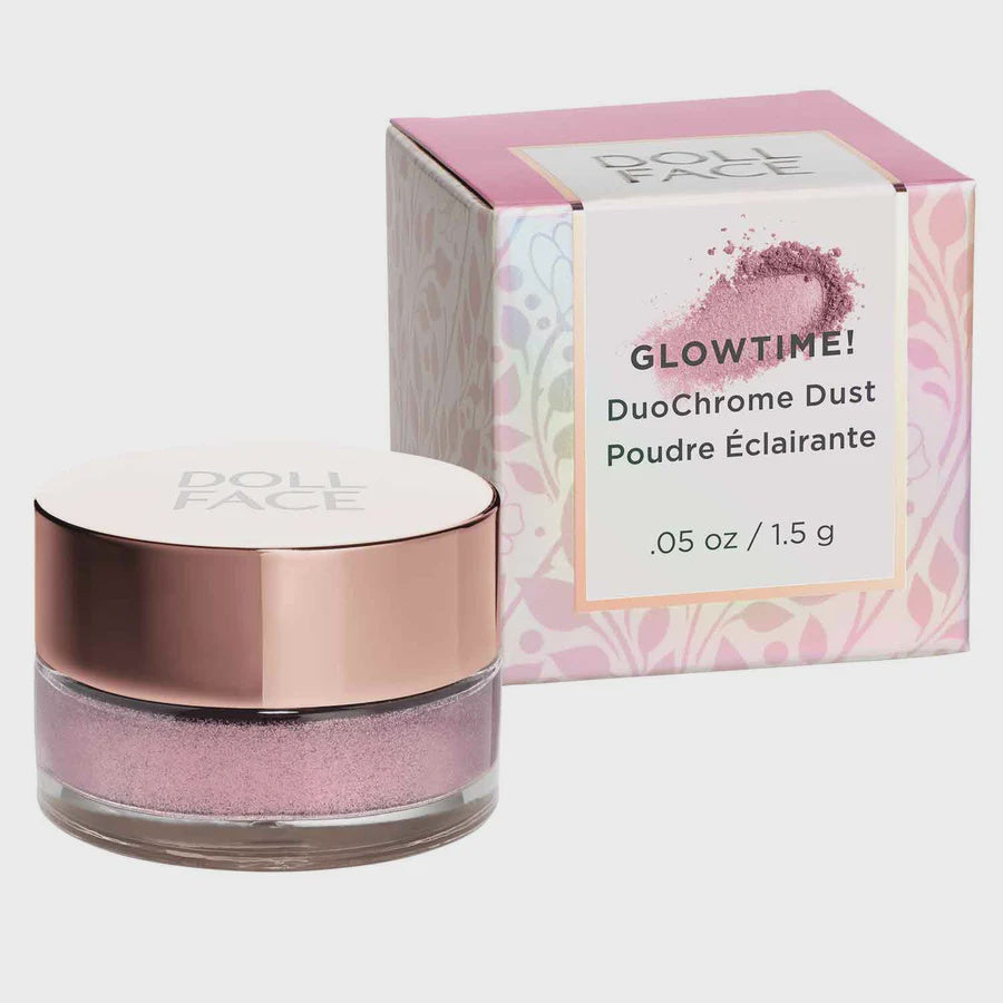 DOLL FACE Glowtime! DuoChrome Dust Face/Body Shimmer Illuminator-Full Moon-NEW!
