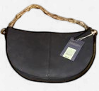 NEW WITH TAGS Universal Thread Soft Pouch Shoulder Handbag- Black with Gold Chain Strap