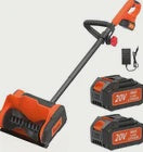 KITESDER 20V Snow Blower with Brushless Motor | 12'' Clearing Width & 6'' Depth OPEN BOX TESTED NEW