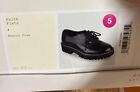 A New Day Women's Faith Flats Black Memory Foam Oxford Shoes Size 5