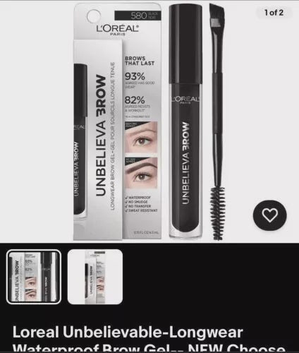 Loreal Unbelievable-Longwear Waterproof Brow Gel-- NEW Choose Color