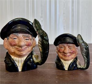 Royal Doulton Lobster Man Small & Mini Character Jugs D6620/D6652 1967 4" and approx. 2.75"