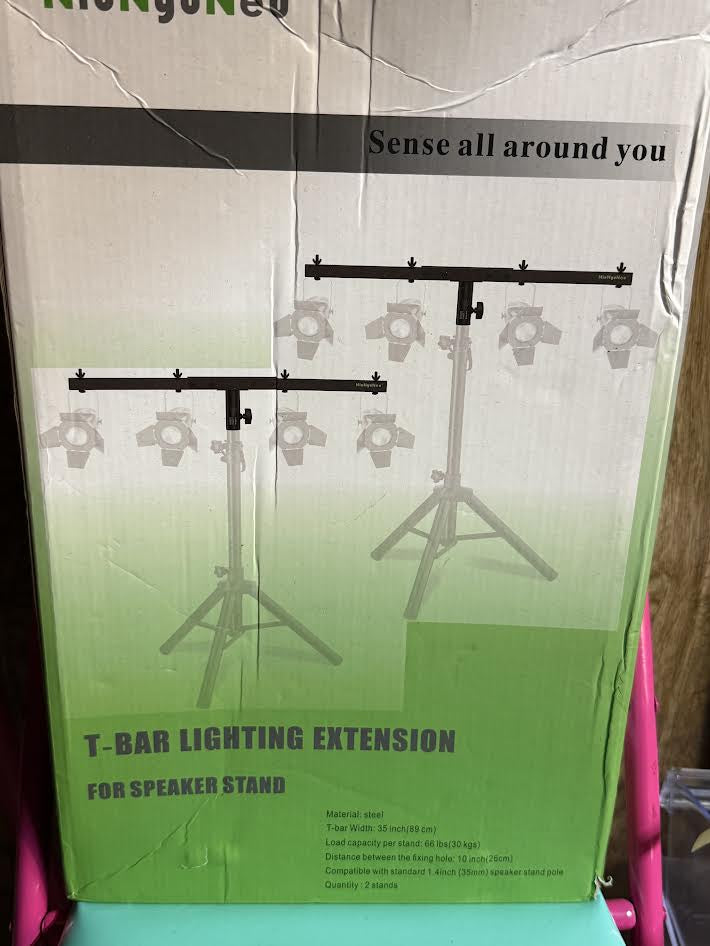 T-Bar Lighting Extension for Speaker Stand