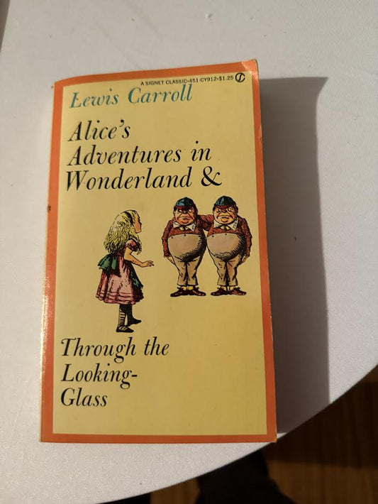 Lewis Carroll Book Alice's Adventures in Wonderland and Through the Looking Glass