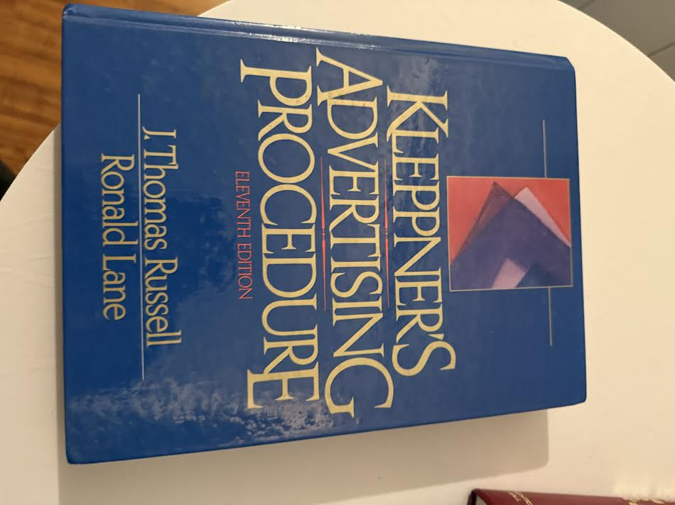 Keppner's Advertising Procedure Eleventh Edition Book by J Thomas Russell and Ronald Lane