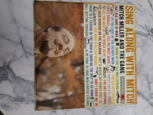 Mitch Miller And The Gang Sing Along With Mitch 33.3 RPM 12" CL-1160 VINYL PRE OWNED