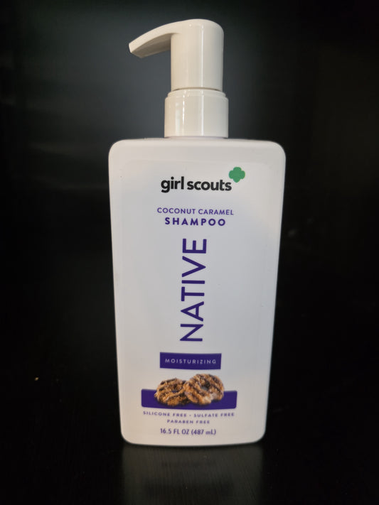 Native Girl Scouts Coconut Caramel Moisturizing Shampoo With Pump 16.5 oz