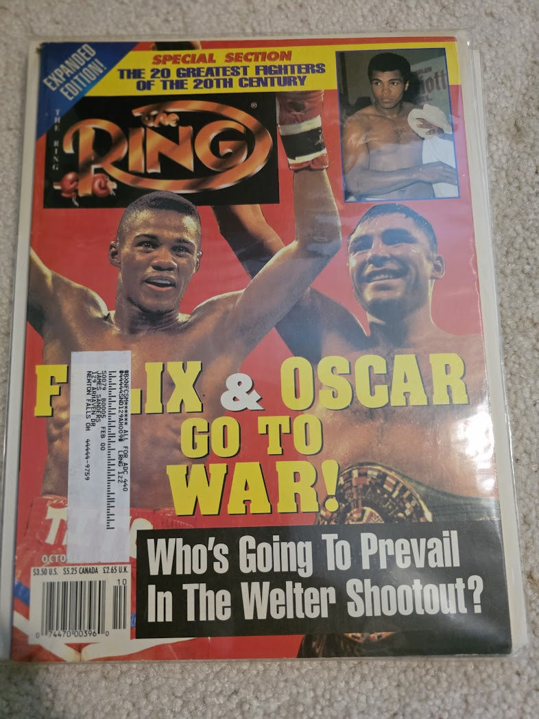 The Ring Boxing Magazine October 1999 Felix & Oscar Go to War