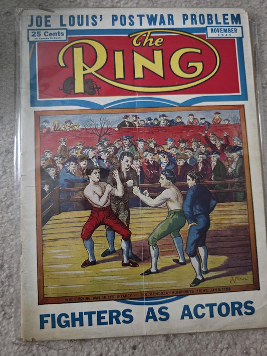 1943 NOVEMBER THE RING MAGAZINE - MENDOZA HUMPHREY'S
