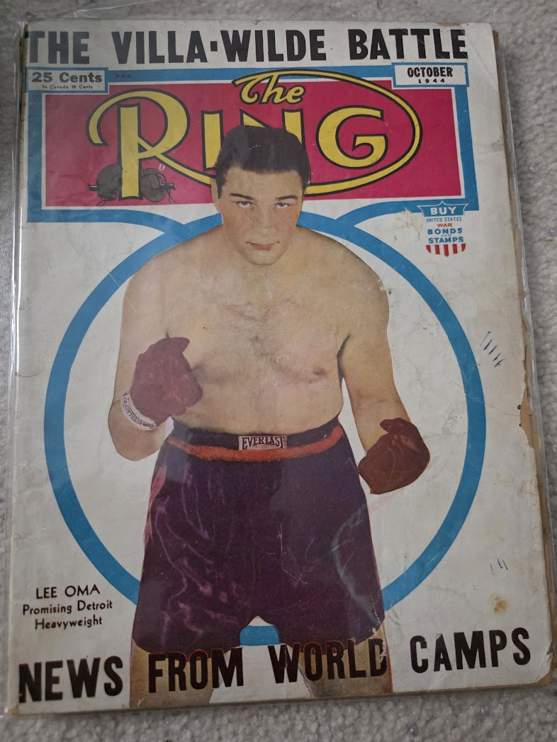 The Ring Magazine Oct 1944 WWII Lee Oma Joe Lewis Jack Dempsey