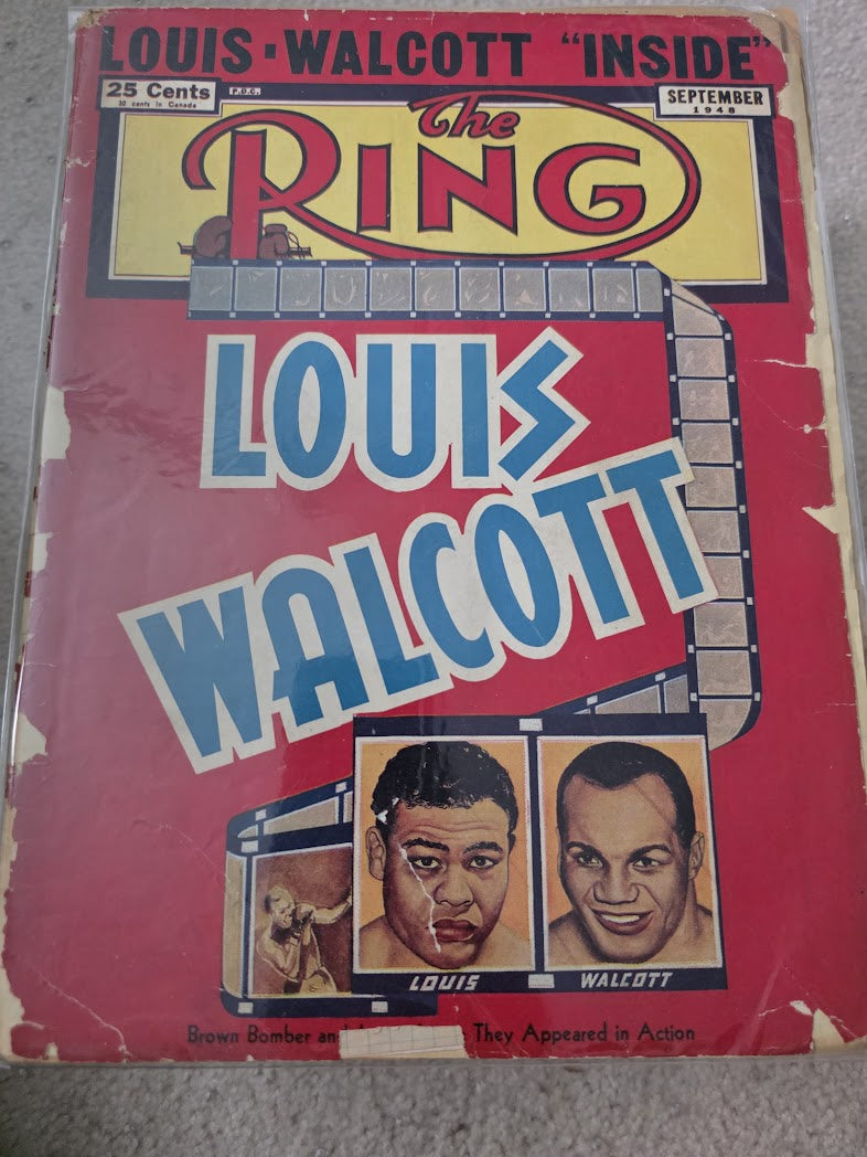 The Ring Magazine September 1948 - Louis vs Walcott